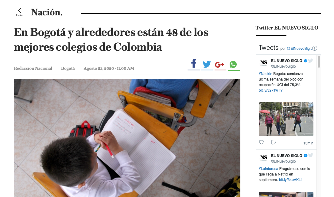 En Bogotá y alrededores están los 48 mejores colegios de Colombia. Felicitaciones el Colegio Abraham Maslow por este logro. En Bogotá y alrededores están los 48 mejores colegios de Colombia. Felicitaciones el Colegio Abraham Maslow por este logro.
