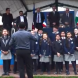 Himno de Francia; “La Marsellesa”, interpretado por estudiantes de grado quinto.